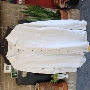 Karen Kane XL white shirt with long sleeves